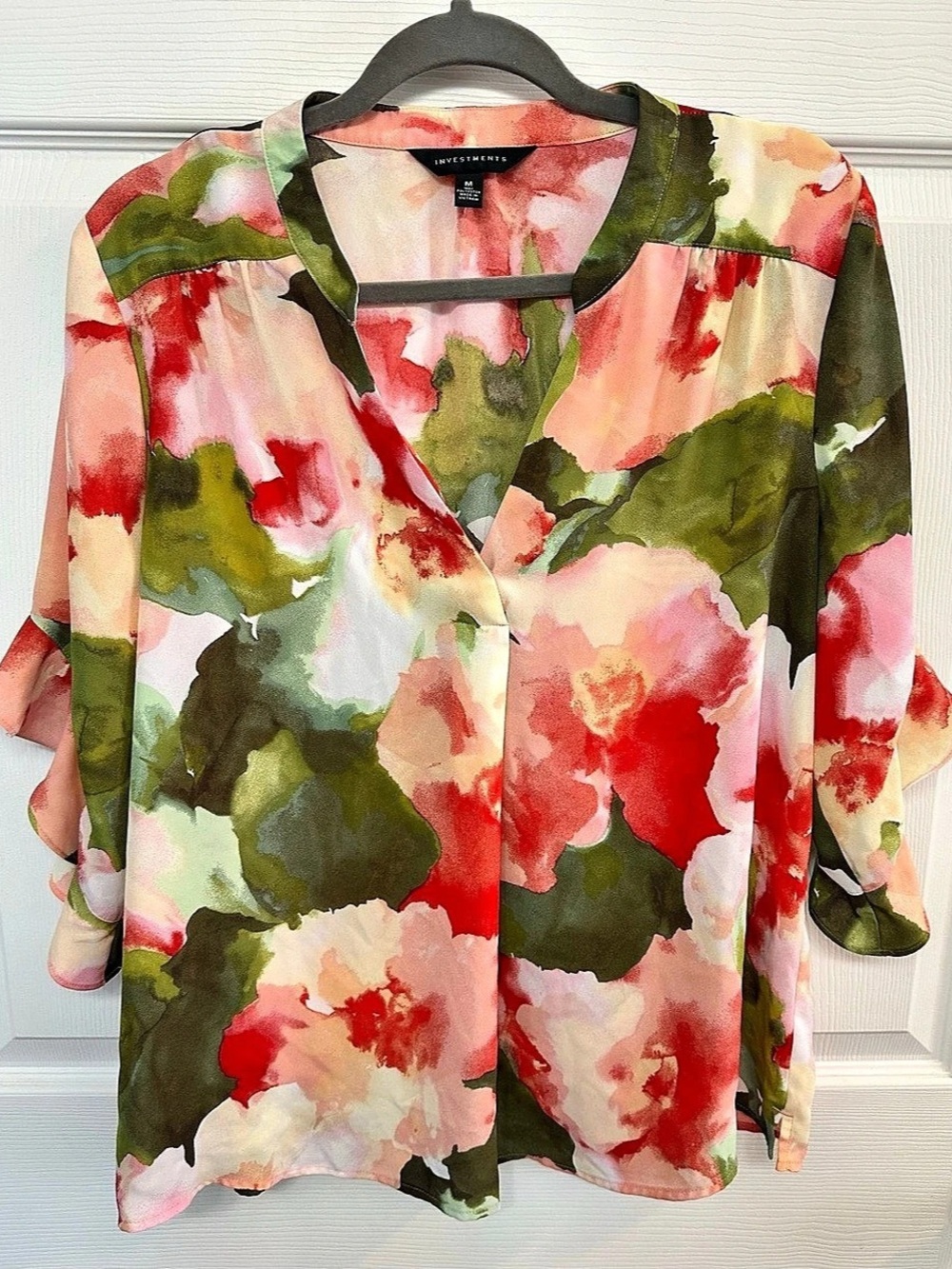 Investments Floral Print Blouse